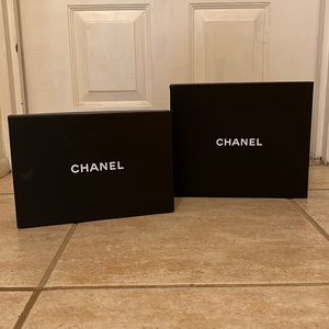 CHANEL Authentic set two shoe boxes brand new